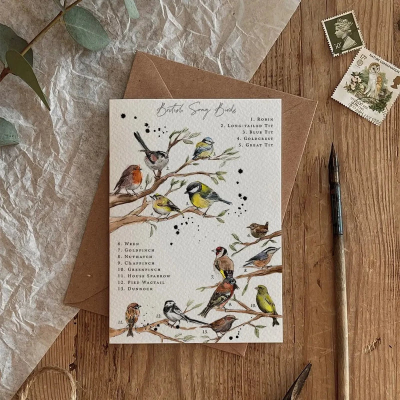 British Birds Greeting Card