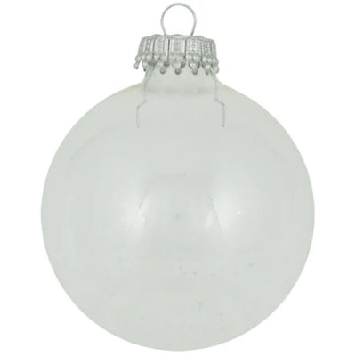 Clear Glass Ball Ornaments - Set of 8 | Putti Christmas Canada