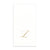  Gold Monogram Paper Guest Towel - Letter L, CI-Caspari, Putti Fine Furnishings