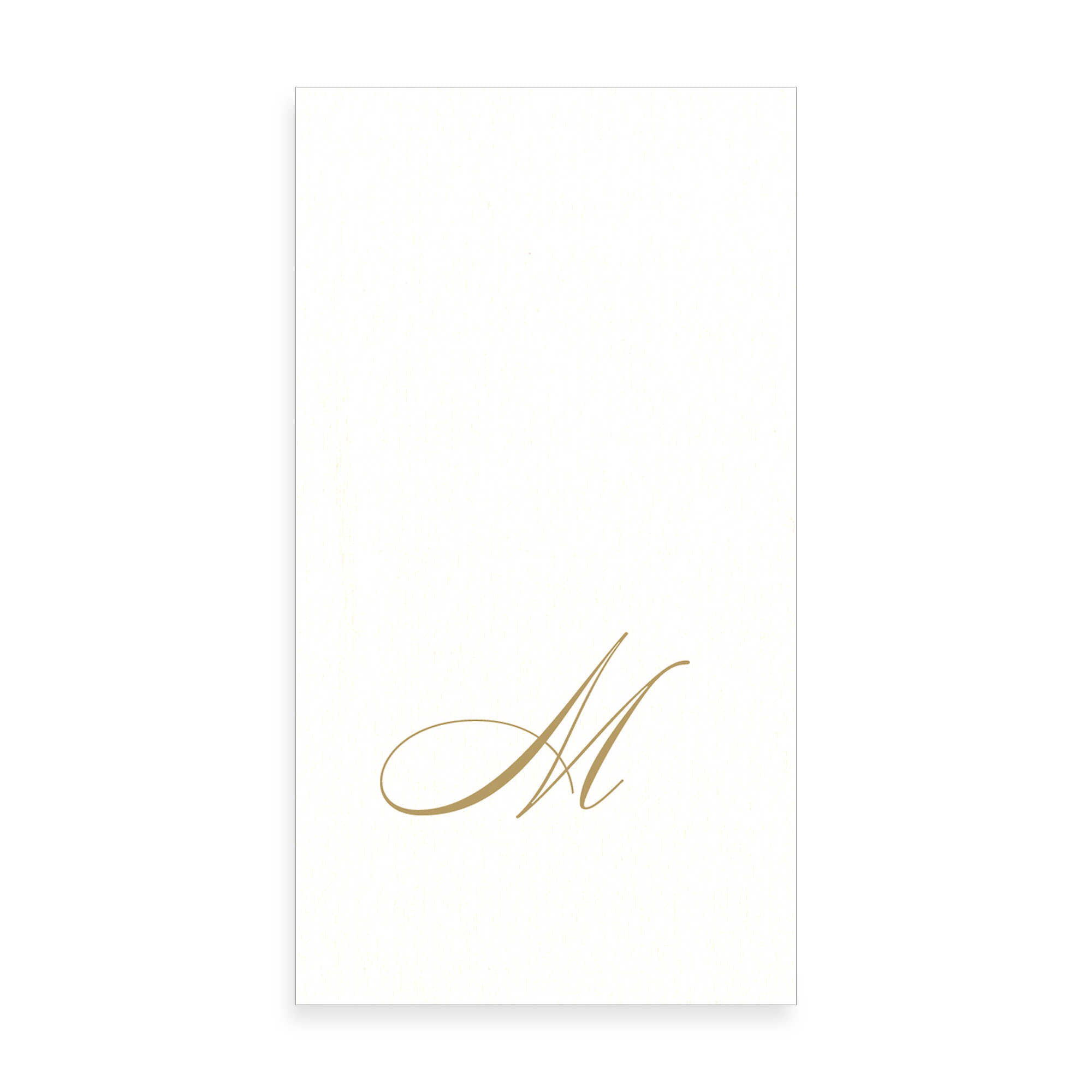  Gold Monogram Paper Guest Towel - Letter M, CI-Caspari, Putti Fine Furnishings