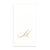  Gold Monogram Paper Guest Towel - Letter M, CI-Caspari, Putti Fine Furnishings