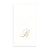  Gold Monogram Paper Guest Towel - Letter R, CI-Caspari, Putti Fine Furnishings