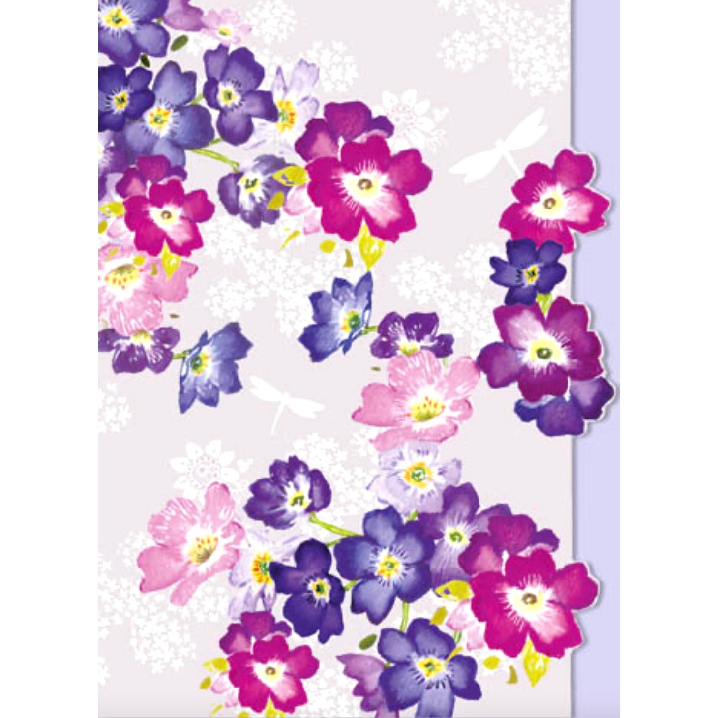 Purple Flowers Greeting Card