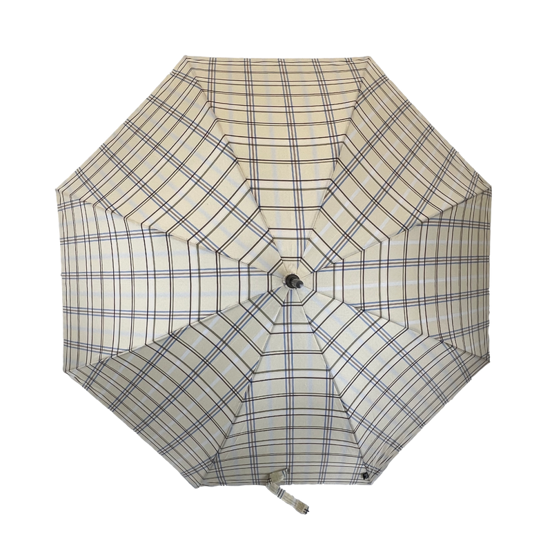 Everyday Tartan Stick Umbrella - Cream