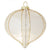 Ivory Pearl Beaded Glass Onion Ornament