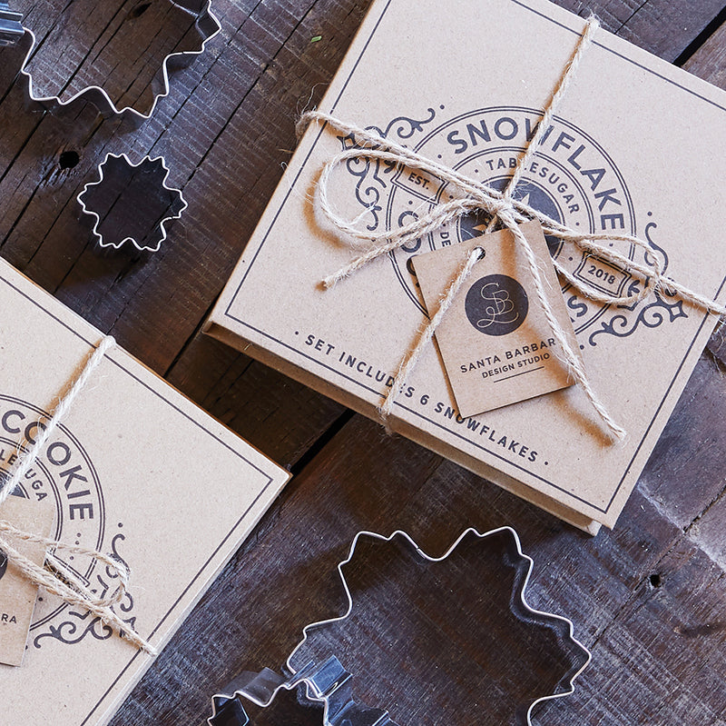 Cardboard Book Set - Snowflake Cookie Cutters