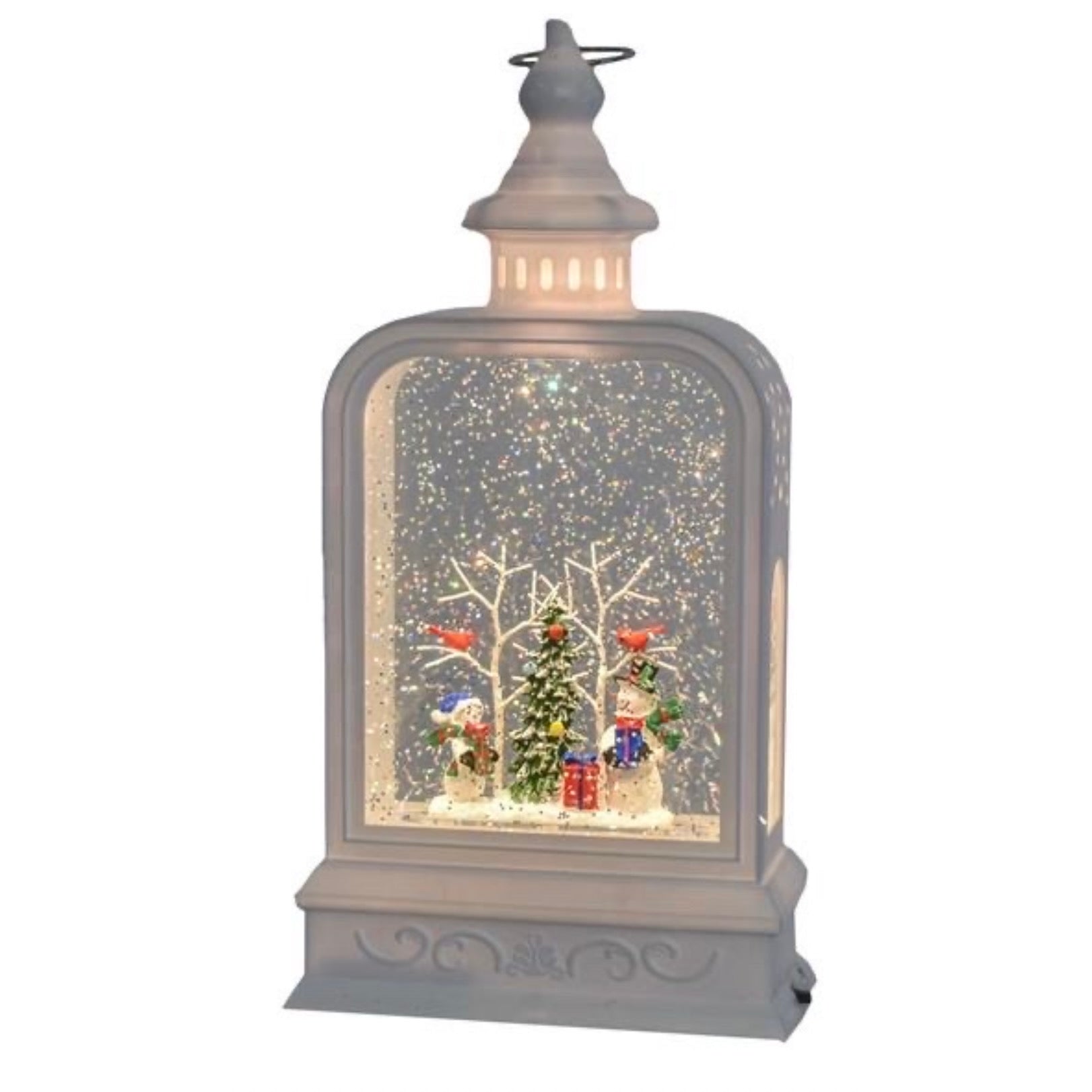 Perpetual Snow White Snowman Lantern
