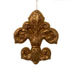 Large Gold Fleur de Lis Ornament  | Putti Christmas Decorations Canada