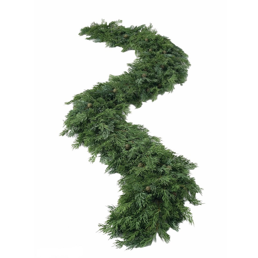 Sullivans Soft Touch Cedar Garland | Putti Christmas Decorations