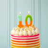 Multicolor Number Candle - Zero