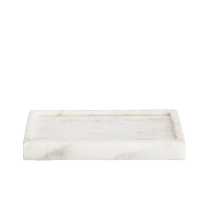 White Marble Soap Dish | Putti Fine Furnishings