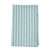 Seafoam Cotton Linen Striped Tablecloth