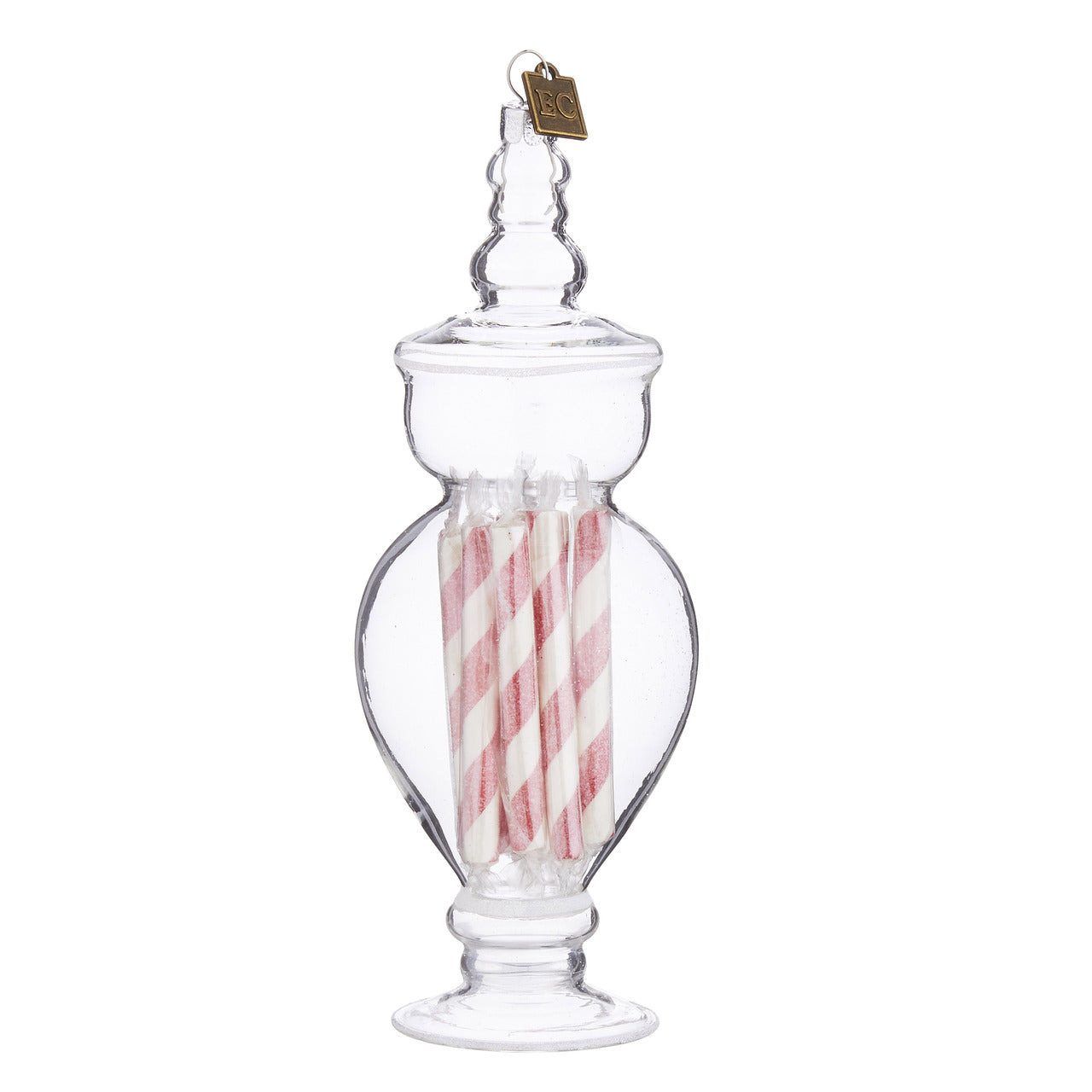 Raz Peppermint Stick Candy Jar Ornament | Putti Christmas 