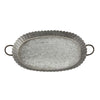 Mud Pie Oval Scalloped Tin Tray, MP-Mud Pie, Putti Fine Furnishings