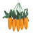 Hanging Carrots Felt Ornaments - Set of 5