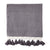 Mud Pie Grey Tassel Throw with Border | Putti Fine Furnishings 