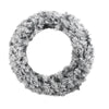 Flocked Bala Wreath with 12 Function Meteor Lights