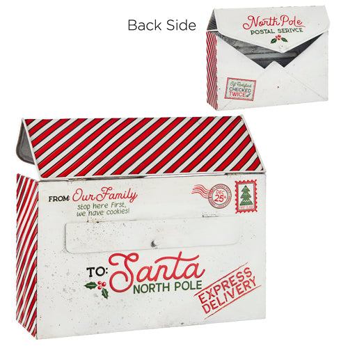 Raz Imports "Letters to Santa" Lidded Container | Putti Christmas Canada 