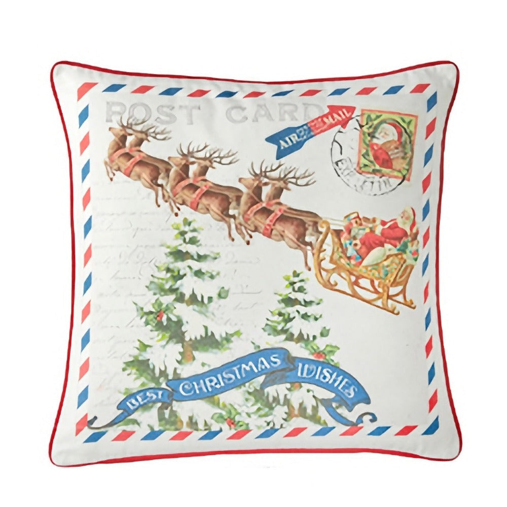 Vintage Postage Stamp Cushion