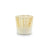 Ridged Gold White Ombre Mercury Votive Holder