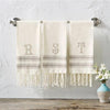 Mudpie Initial Turkish Hand Towels