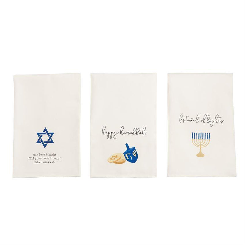 Dreidel Hanukkah Hand Towel | Putti Hanukkah Celebrations Canada