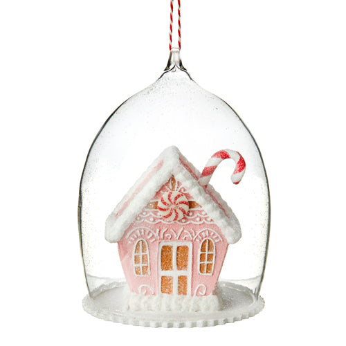 Gingerbread House Cloche Ornament