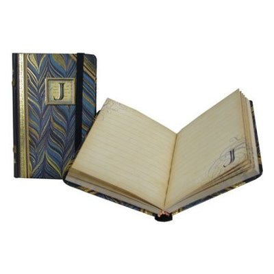 Mini Monogrammed Marbleized Note Book, Punch Studio, Putti Fine Furnishings