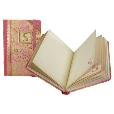 Mini Monogrammed Marbleized Note Book, Punch Studio, Putti Fine Furnishings