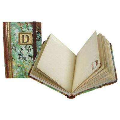 Mini Monogrammed Marbleized Note Book, Punch Studio, Putti Fine Furnishings