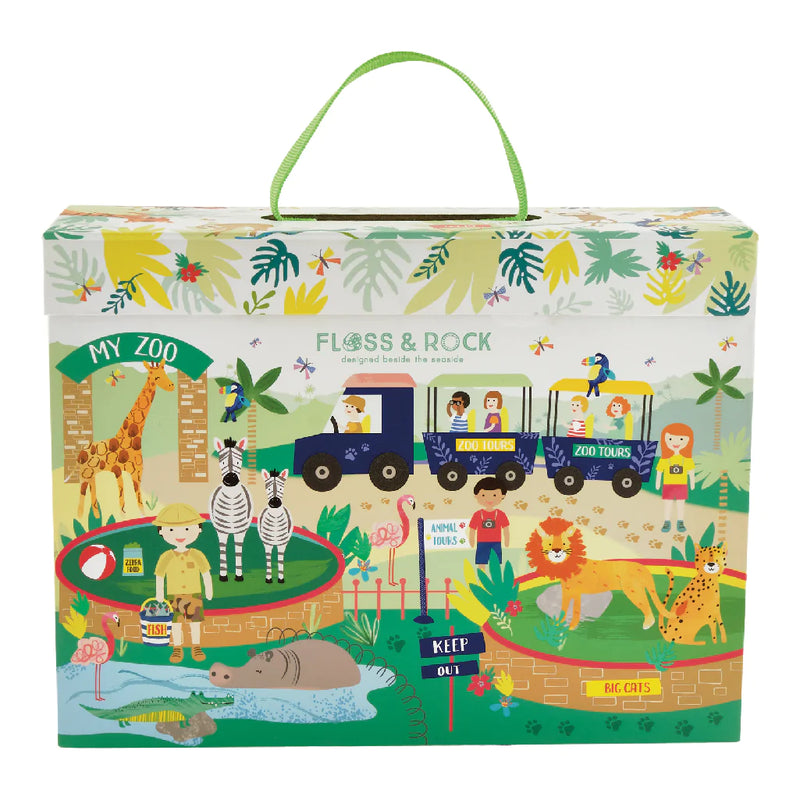 Floss & Rock Playbox with Wooden Pieces - Jungle