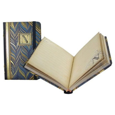 Mini Monogrammed Marbleized Note Book, Punch Studio, Putti Fine Furnishings