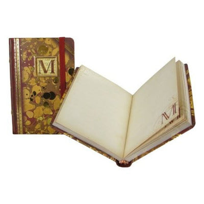 Mini Monogrammed Marbleized Note Book, Punch Studio, Putti Fine Furnishings