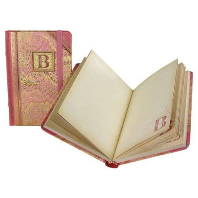 Mini Monogrammed Marbleized Note Book, Punch Studio, Putti Fine Furnishings