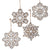 RAZ Imports White Washed Snowflake Ornament | Putti Christmas Canada 