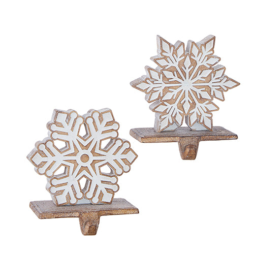 Raz Imports Snowflake Stocking Holder | Putti Christmas Celebrations 