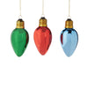 Retro Light Bulb Glass Ornament