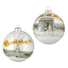 Raz Imports Christmas in Paris Glass Ball Ornament | Putti Christmas