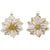 White with Gold Poinsettia Ornament