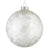 Ivory Frosted Glass Ball Ornament | Putti Christmas Canada 