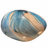 Tozai Handblown Watercolor Blue Glass Egg Lamp