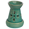 Flower Cut Out Green Ceramic Oil and Wax Burner