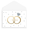 Graphique de France "I Do" Wedding Rings Greeting Card | Putti