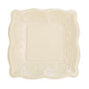 Square Linen Embossed Dinner Plates, CC-Creative Converting, Putti Fine Furnishings