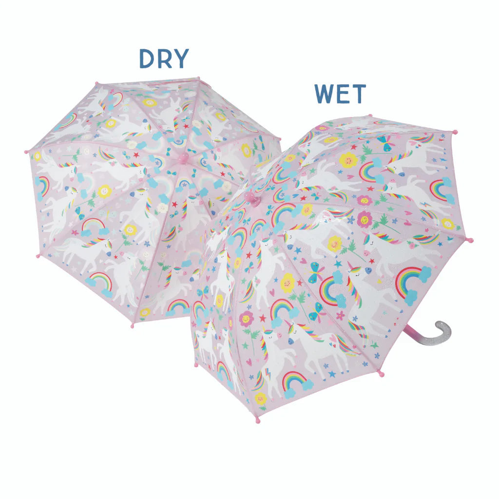 Floss & Rock Color Changing Rainbow Unicorn Umbrella