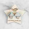 Esoteric London Jewellery - Toadstool Stud Earrings - Silver | Putti Fine Fashions