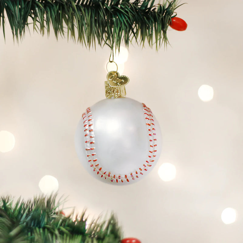 Old World Christmas Baseball Glass Ornament