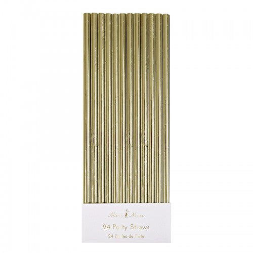 Gold Foil Straws -  Party Supplies - Meri Meri UK - Putti Fine Furnishings Toronto Canada
