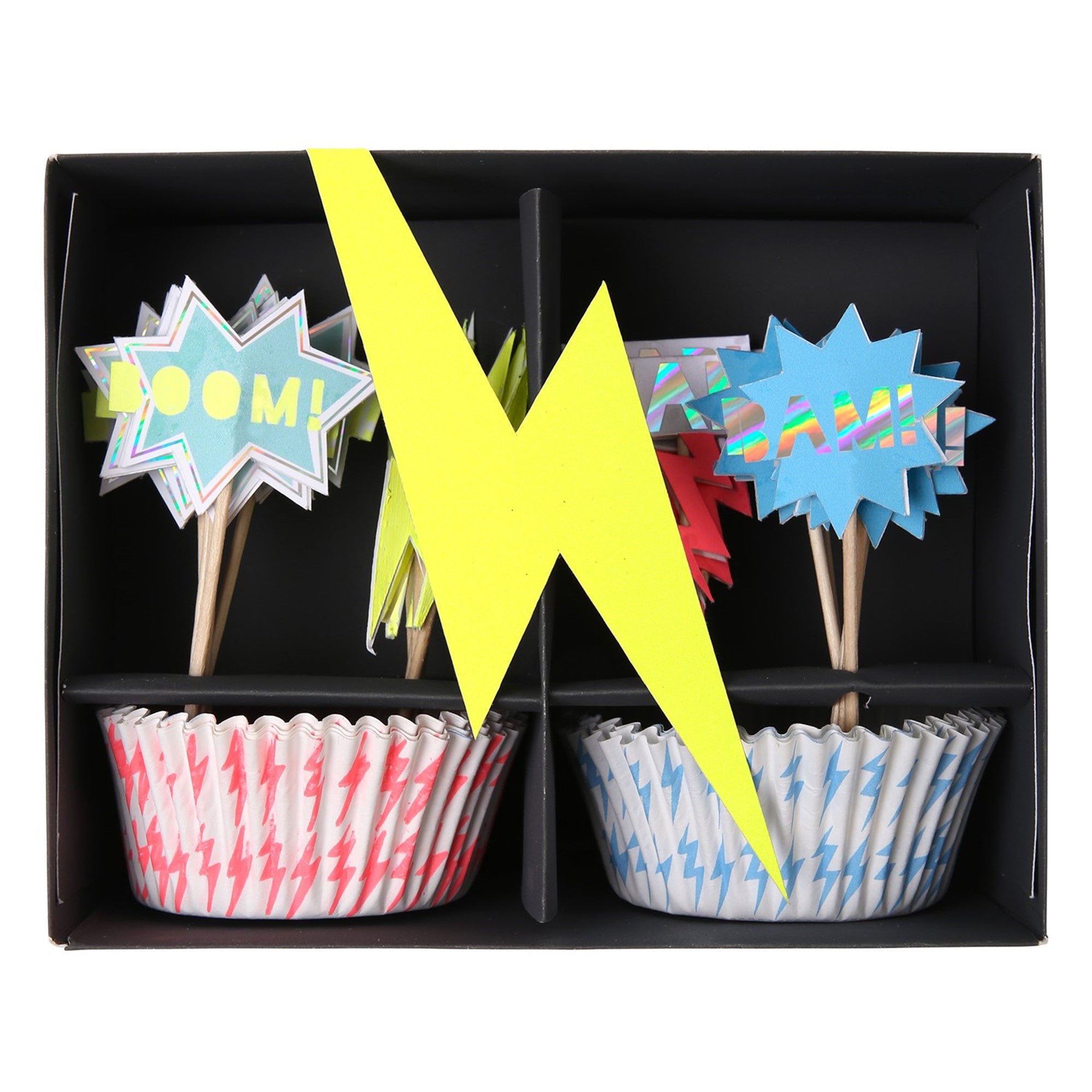  Superhero "Zap" Cupcake Kit, MM-Meri Meri UK, Putti Fine Furnishings