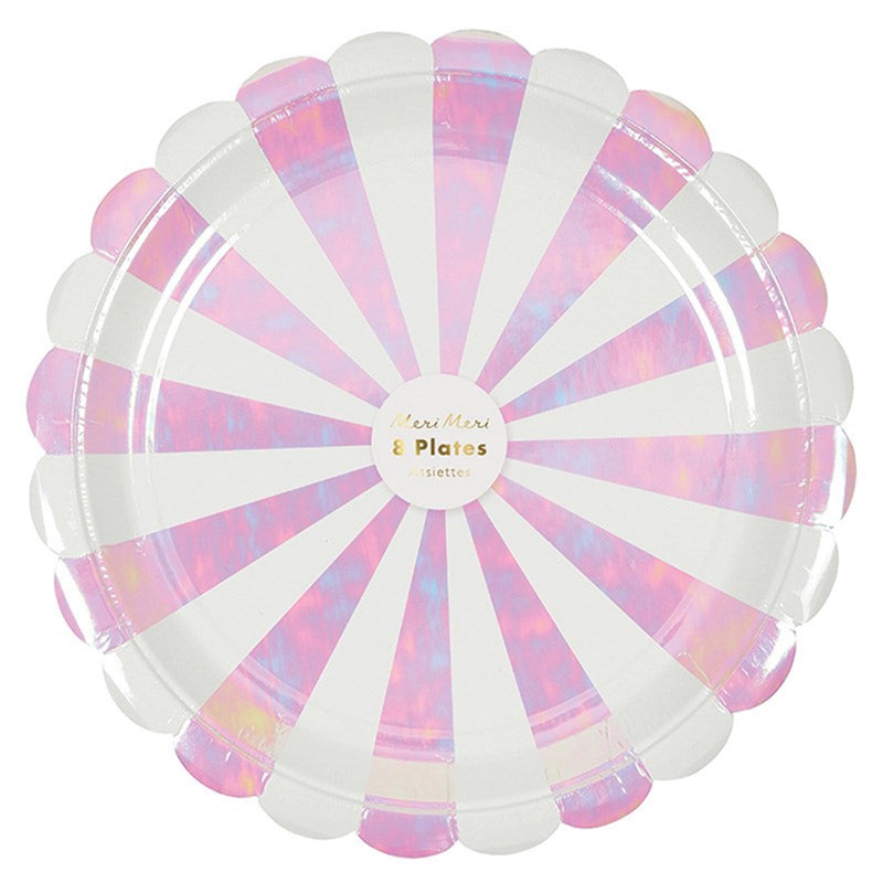  Meri Meri Iridescent Paper Plate - Large, MM-Meri Meri UK, Putti Fine Furnishings